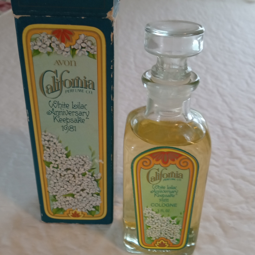 Avon California White Lilac Cologne
